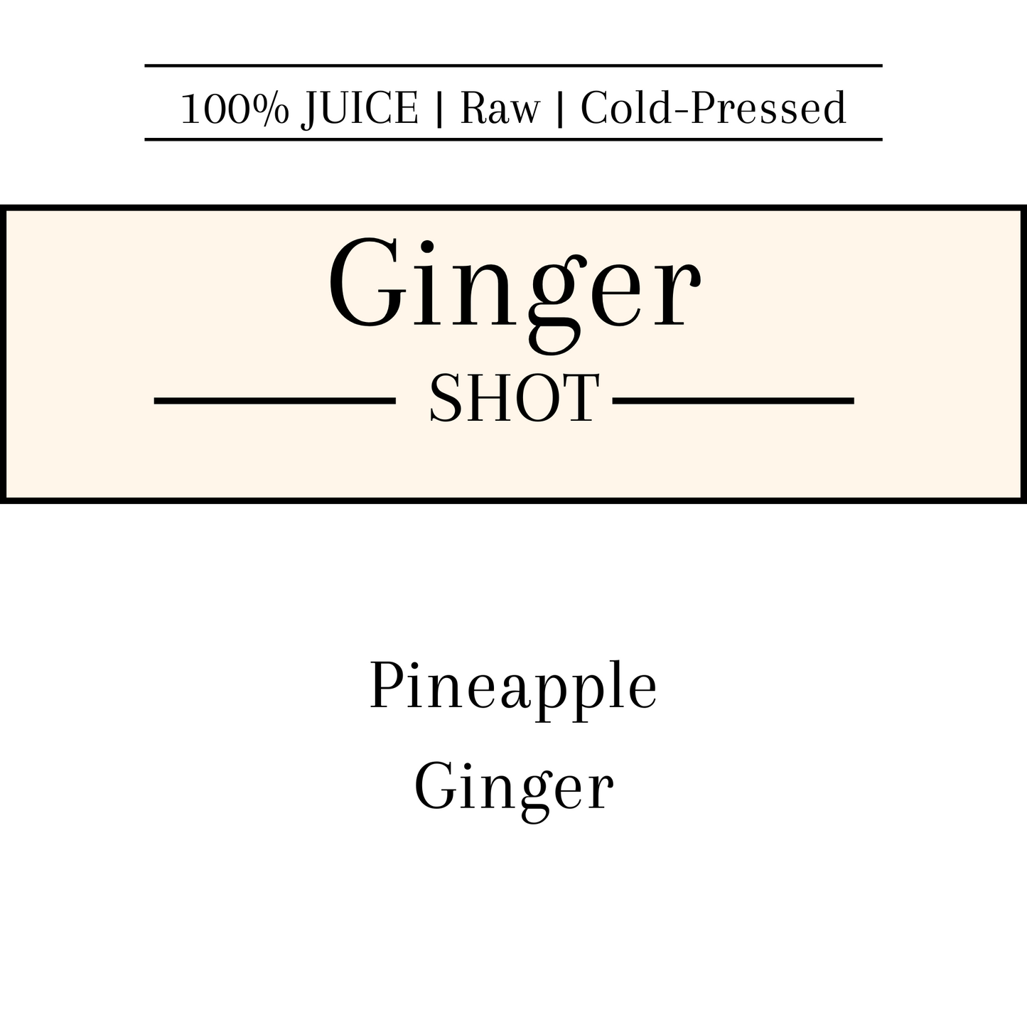 Ginger Shot