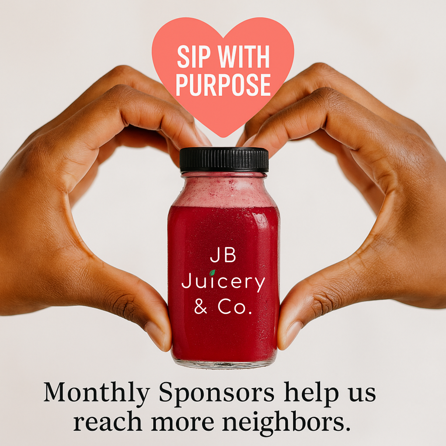 Sip with Purpose: Sponsor a Juice